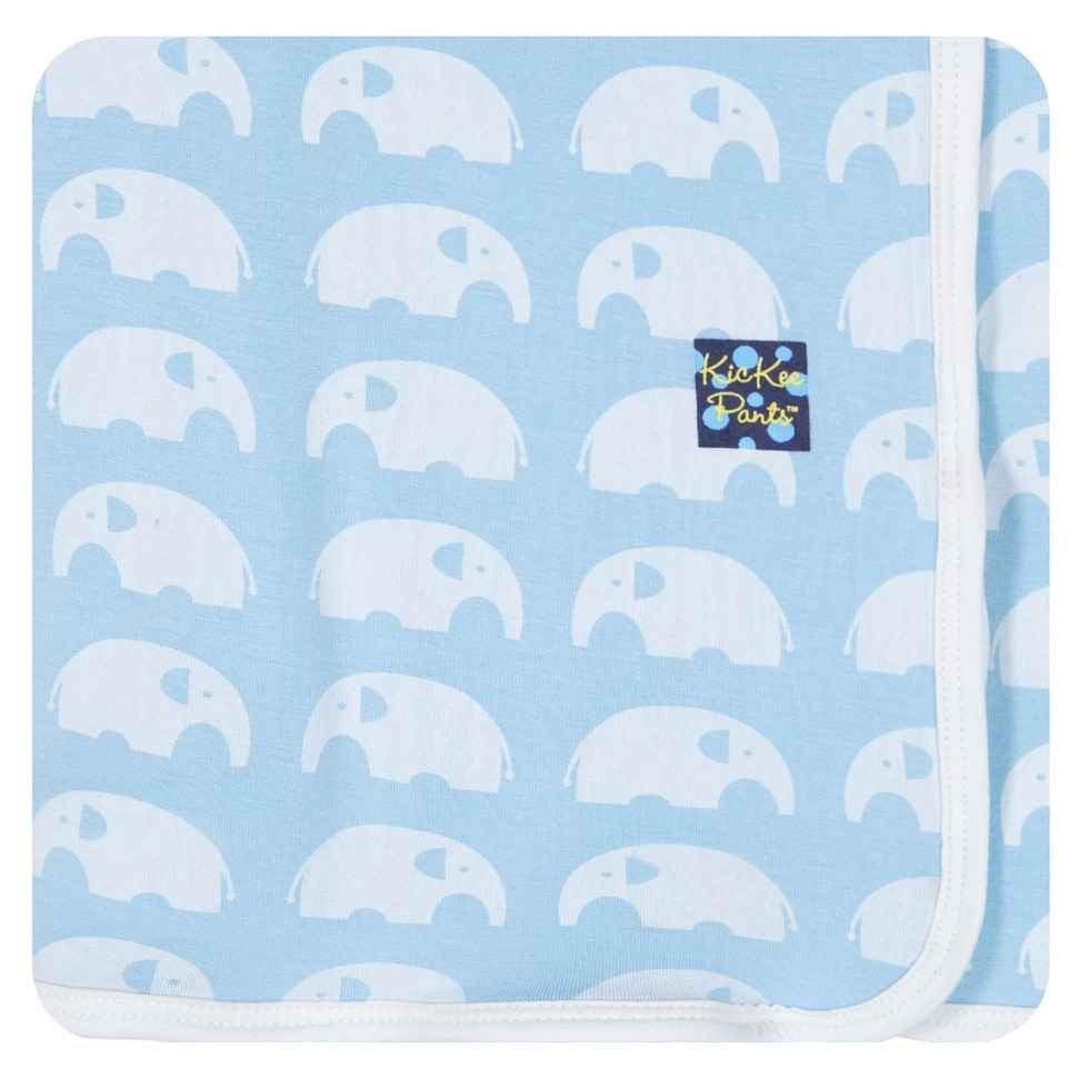 Essentials Boys Bamboo Swaddling Blanket, Pond Elephant, One Size - Image 5