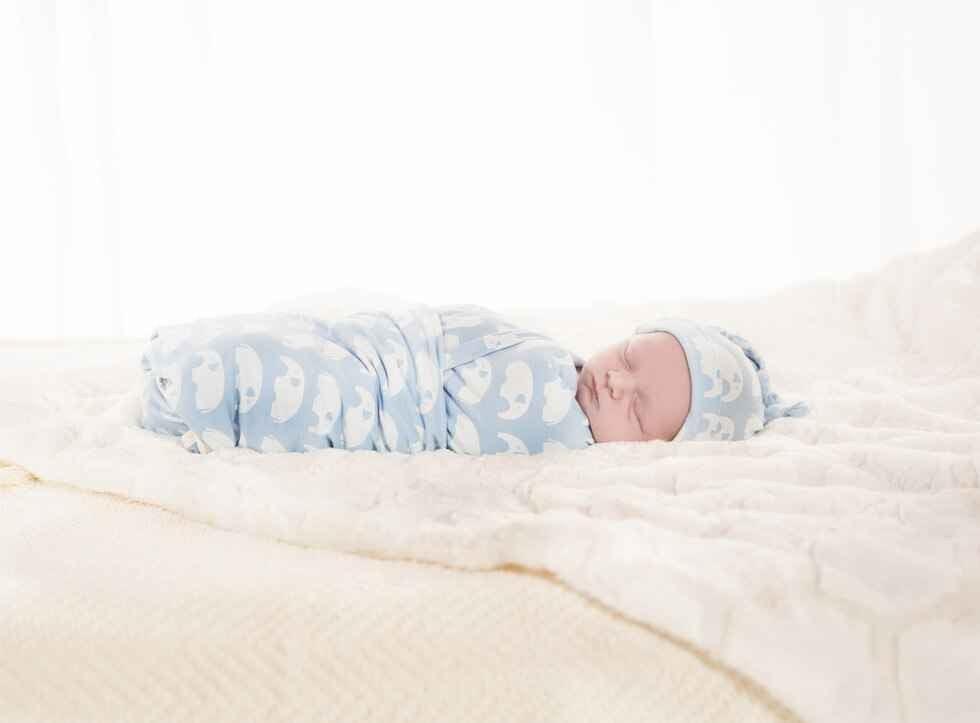 Essentials Boys Bamboo Swaddling Blanket, Pond Elephant, One Size - Image 8
